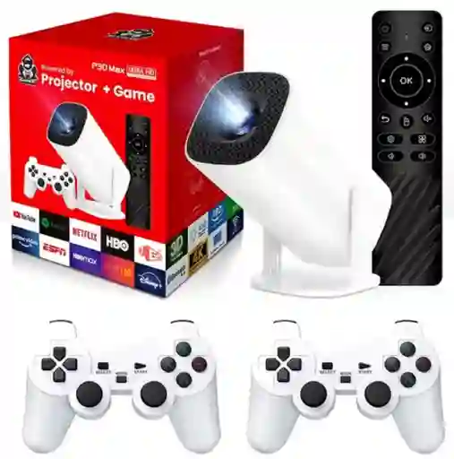 Proyector P30 Max + Consola De Juegos + Entretenimiento