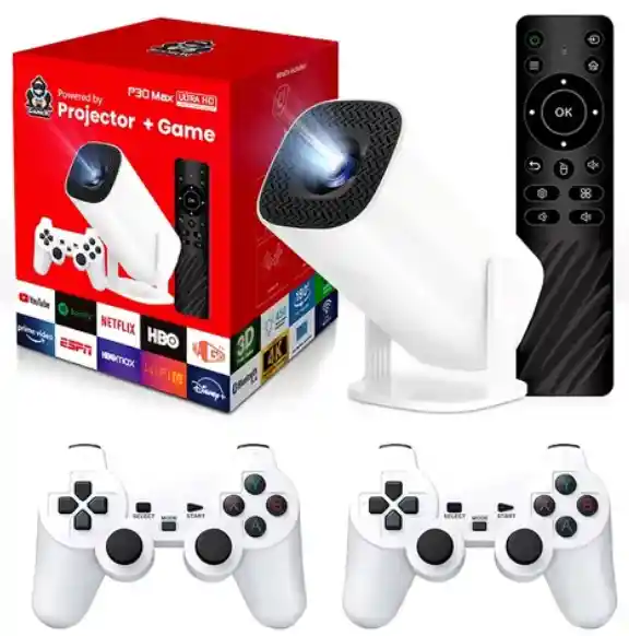Proyector P30 Max + Consola De Juegos + Entretenimiento