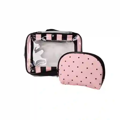 Cosmetiquera X 2 Und Maquillaje Sintetico Pvc Regalo Madre