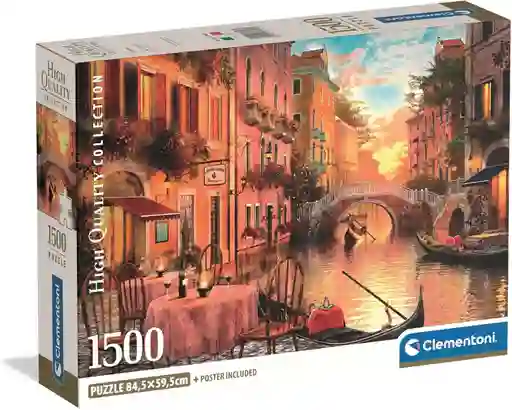 Rompecabezas 1500 Piezas Canal De Venecia Clementoni Adultos