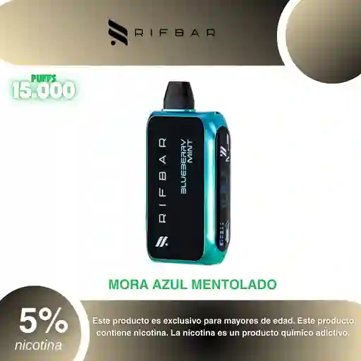 Rifbar Turbo X 15.000 Pufs, Blueberry Mint 5%