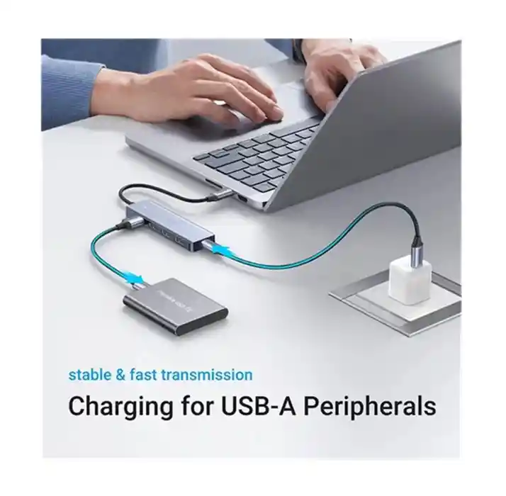 Hub Multipuerto Ugreen 5 Gbps Usb-c A 4 Puertos Usb 3.0 Y Pd
