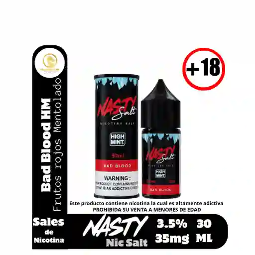 Bad Blood High Mint Salt Nic 3.5%