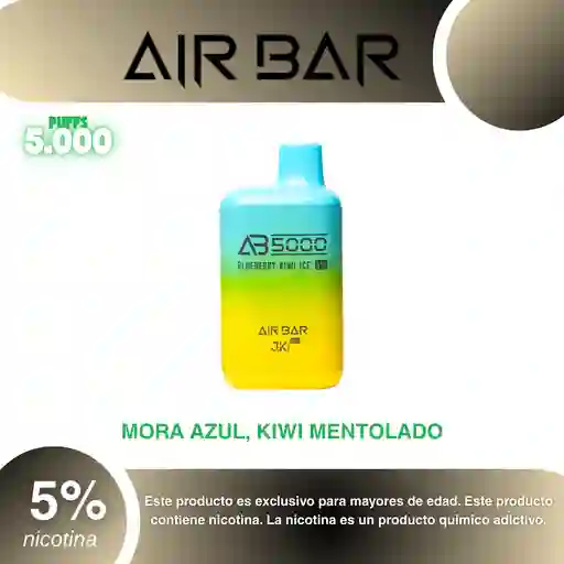 Air Bar Ab 5.000 Puffs, Blueberry Kiwi Ice 5%