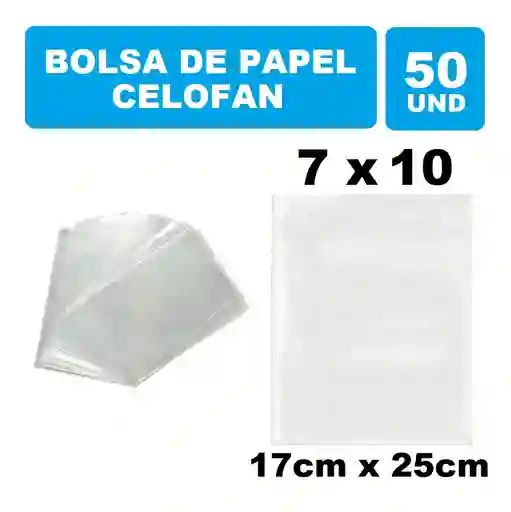 Bolsa Celofán 7x10 Por 50und