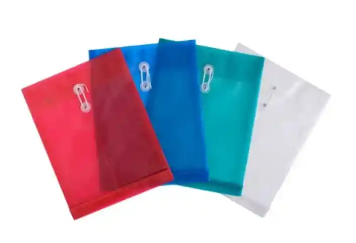 Carpeta Hilo Plástica Oficio - Colores Surtido