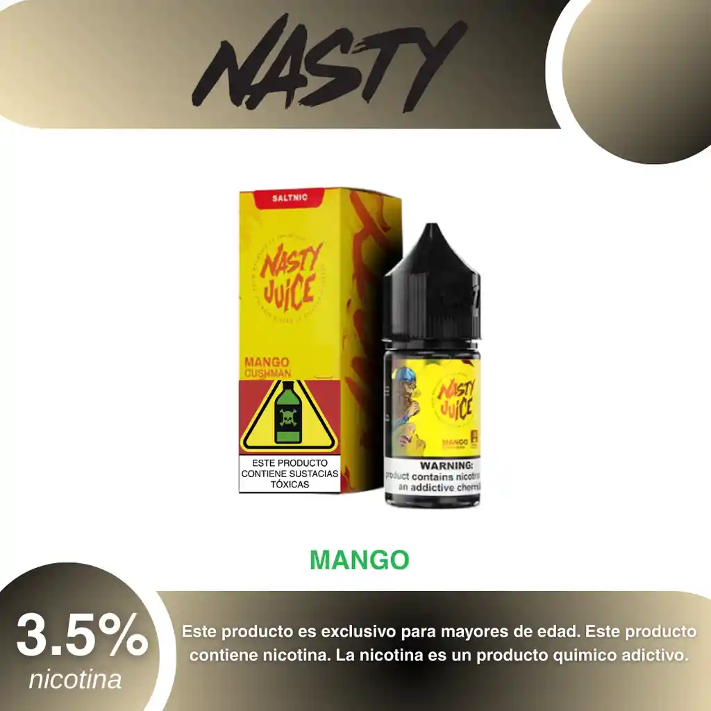 Nasty Salt 30 Ml Mango Cushman 3.5%