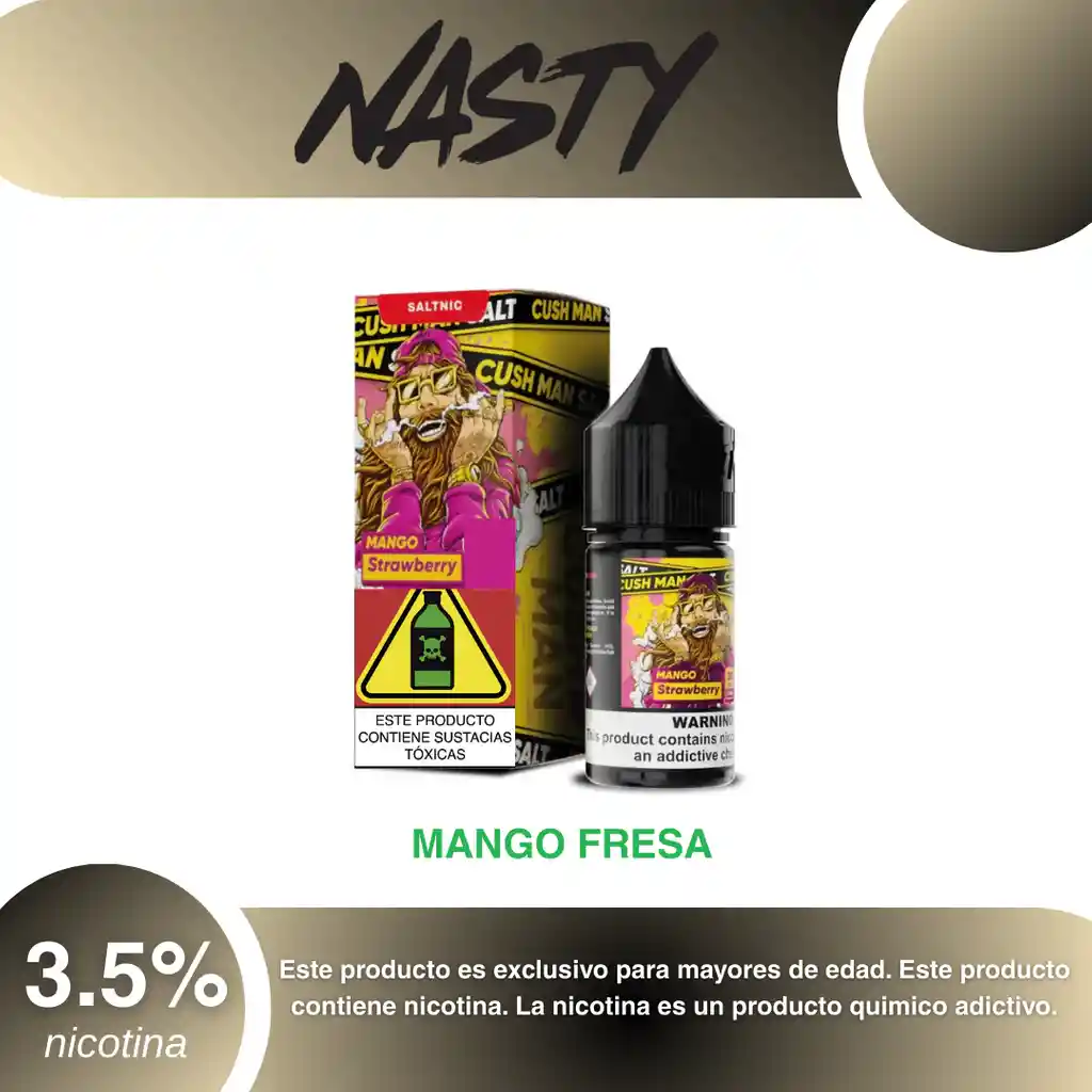 Nasty Salt 30 Ml Mango Strawberry 3.5%