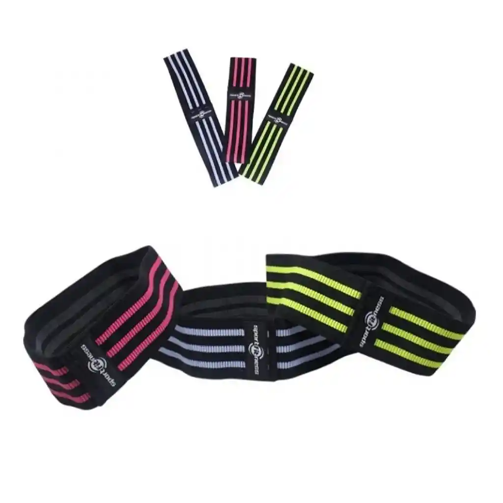 Set De Bandas Elásticas En Tela Sportfitness