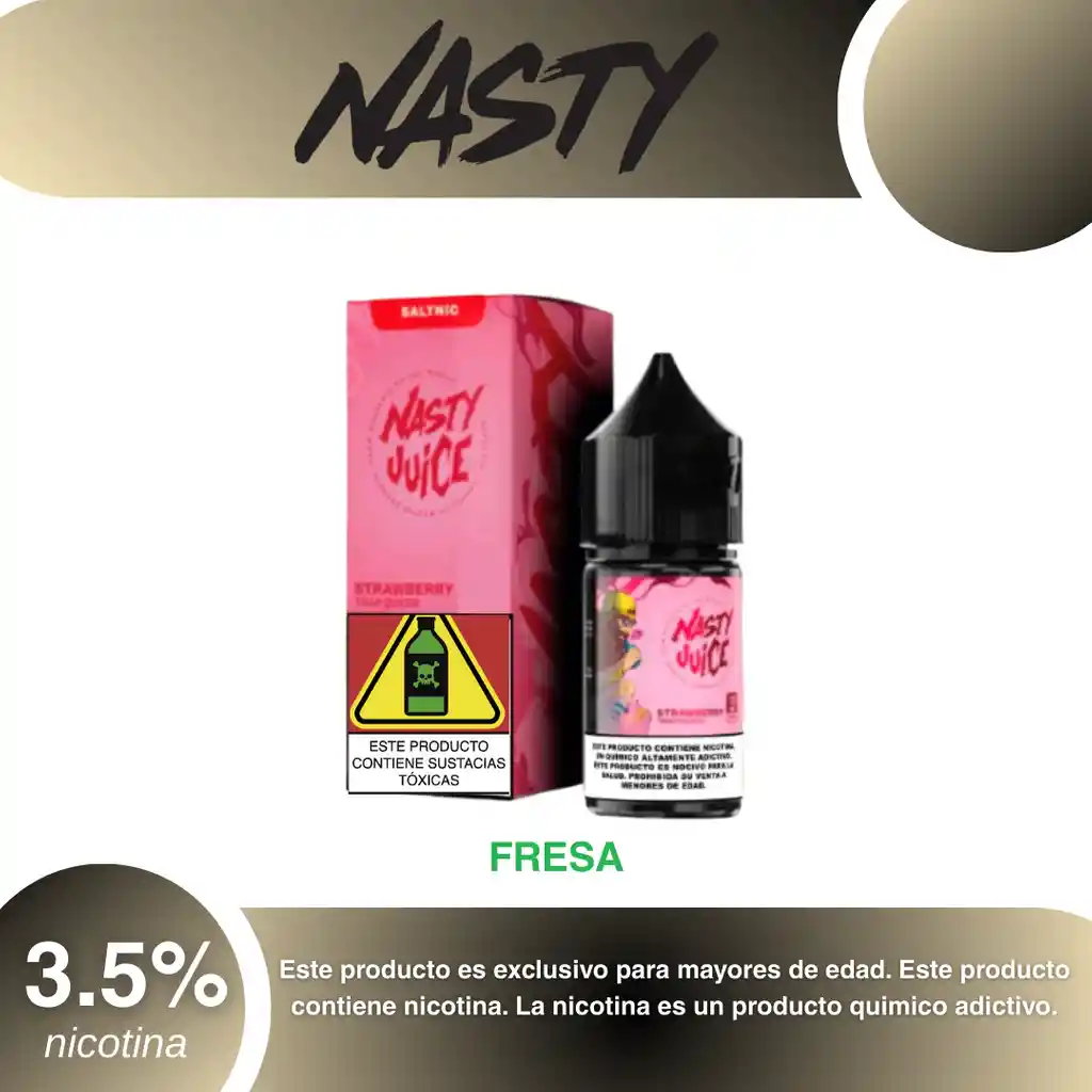 Nasty Salt 30 Ml Strawberry Trap Queen 3.5%