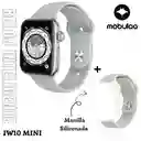 Reloj Inteligente Smartwatch Bluetooth Mobulaa Iw10 Mini Plateado 41mm
