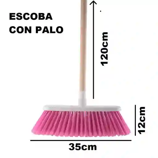Escoba Jumbo Con Palo #22 Andecol