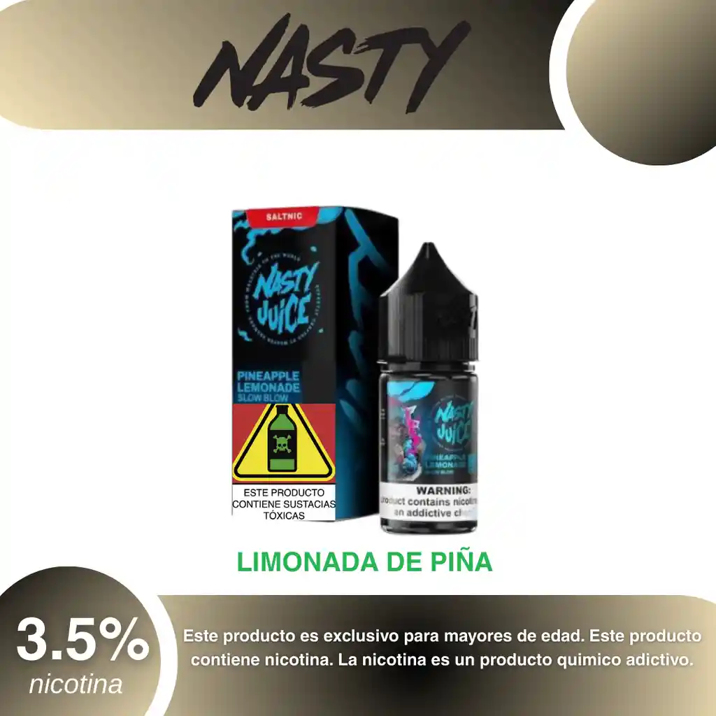 Nasty Salt 30 Ml Pineapple Lemonade 3.5%