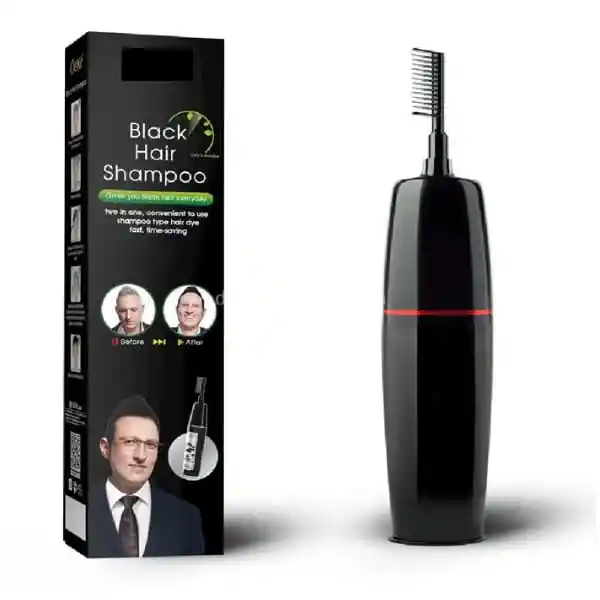 Solbol Shampoo Mágico Para Teñir El Cabello Color Negro