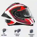 Casco Integral Smk Typhoon Doble Visor Gafas Certificado Disponible Talla S