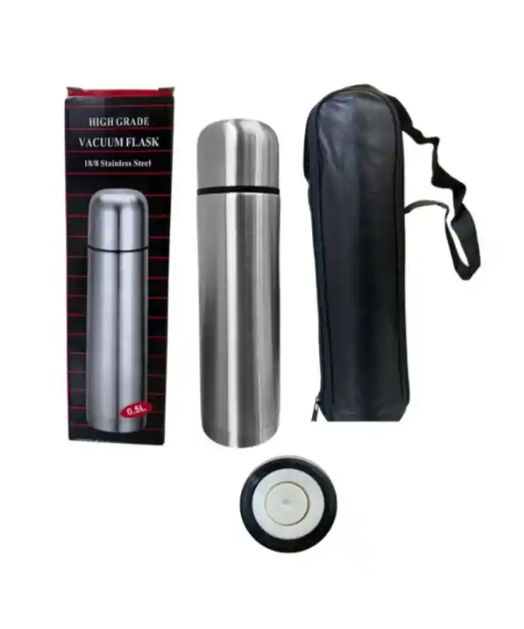 Termo Para Bebidas Calientes Bala Metalico 0.5 Litros