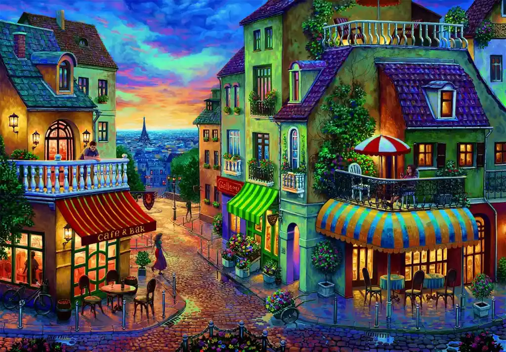 Rompecabezas 2000 Piezas Calle Parisina Francia