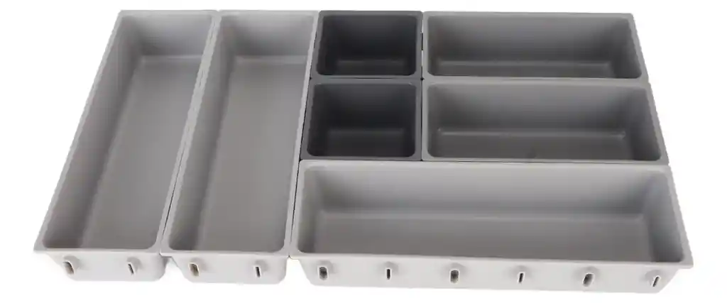 Organizador De Bandejas Y Cajones Para Cubiertos Plástico