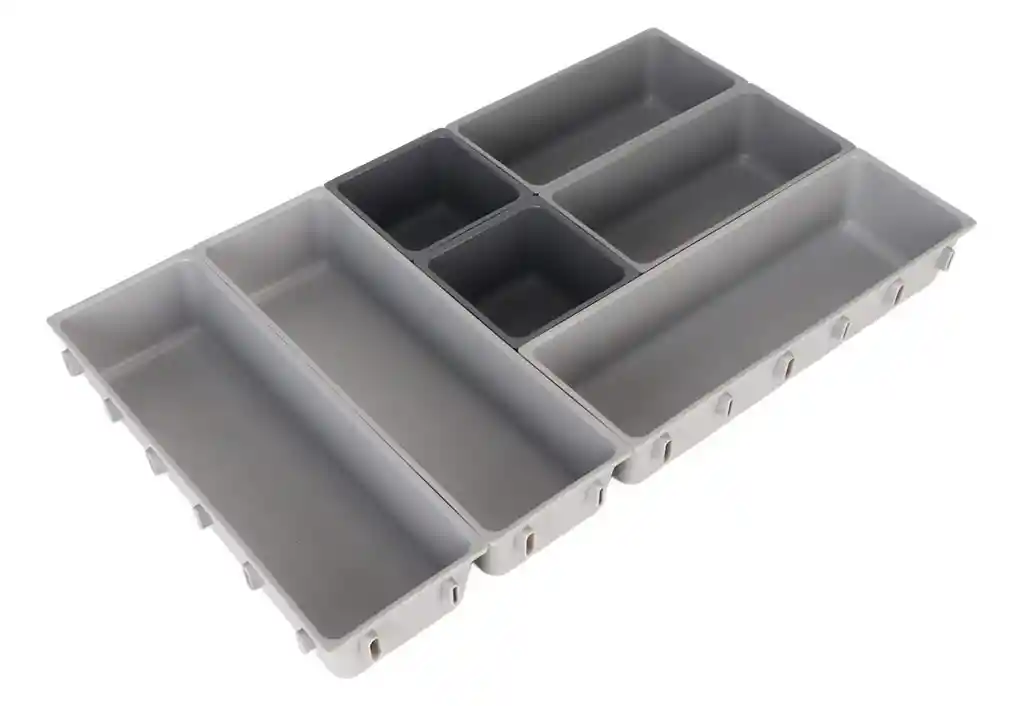 Organizador De Bandejas Y Cajones Para Cubiertos Plástico