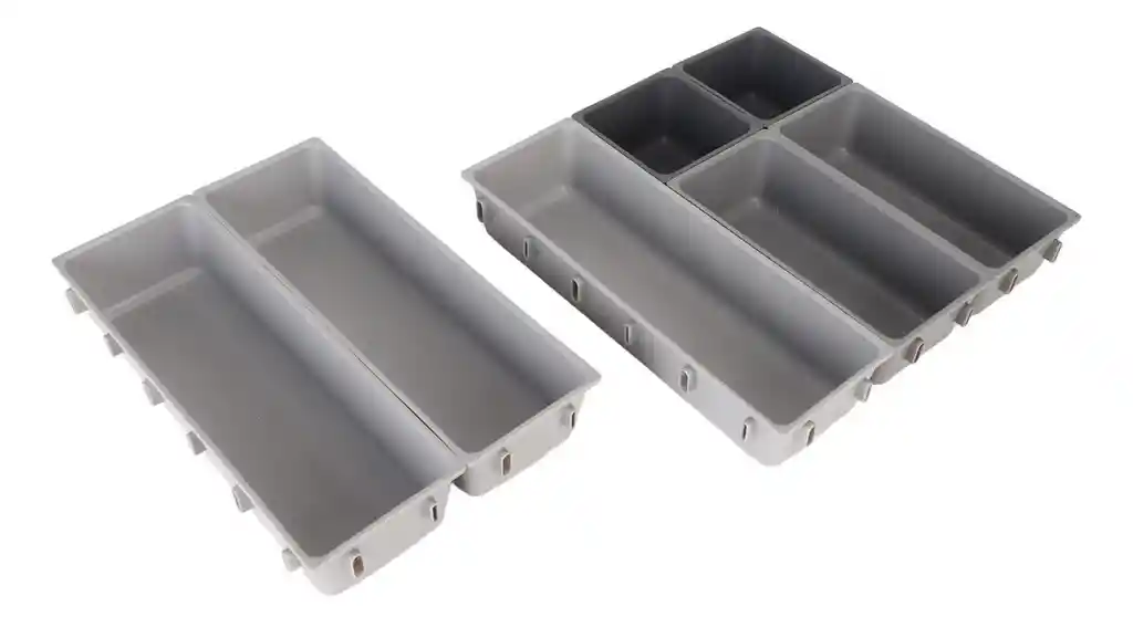 Organizador De Bandejas Y Cajones Para Cubiertos Plástico