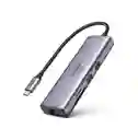 Hub Multipuerto Ugreen 7 En 1 Hdmi 4k Gigabit Usb 3.0 100w