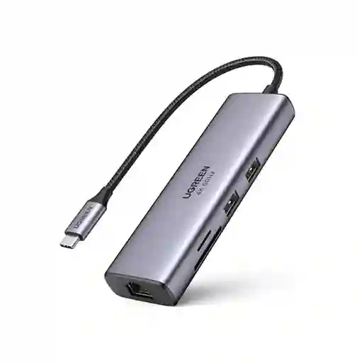 Hub Multipuerto Ugreen 7 En 1 Hdmi 4k Gigabit Usb 3.0 100w