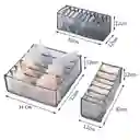 Organizador De Ropa Interior Set X3 Plegable Con Divisiones