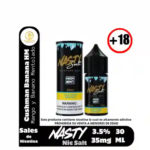Cushman Banana High Mint Salt Nic 3.5%