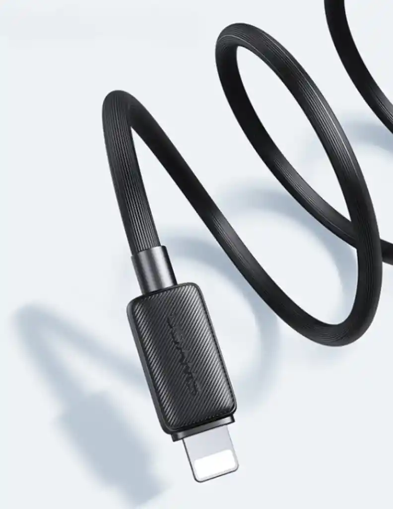 Cable De Carga Lightning Ky Us-sj689 Usams 2.4 1m Color Negro