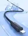 Cable De Carga Lightning Ky Us-sj689 Usams 2.4 1m Color Negro