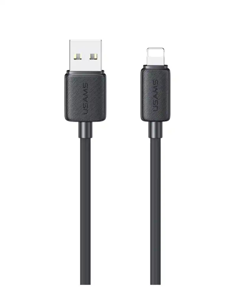 Cable De Carga Lightning Ky Us-sj689 Usams 2.4 1m Color Negro