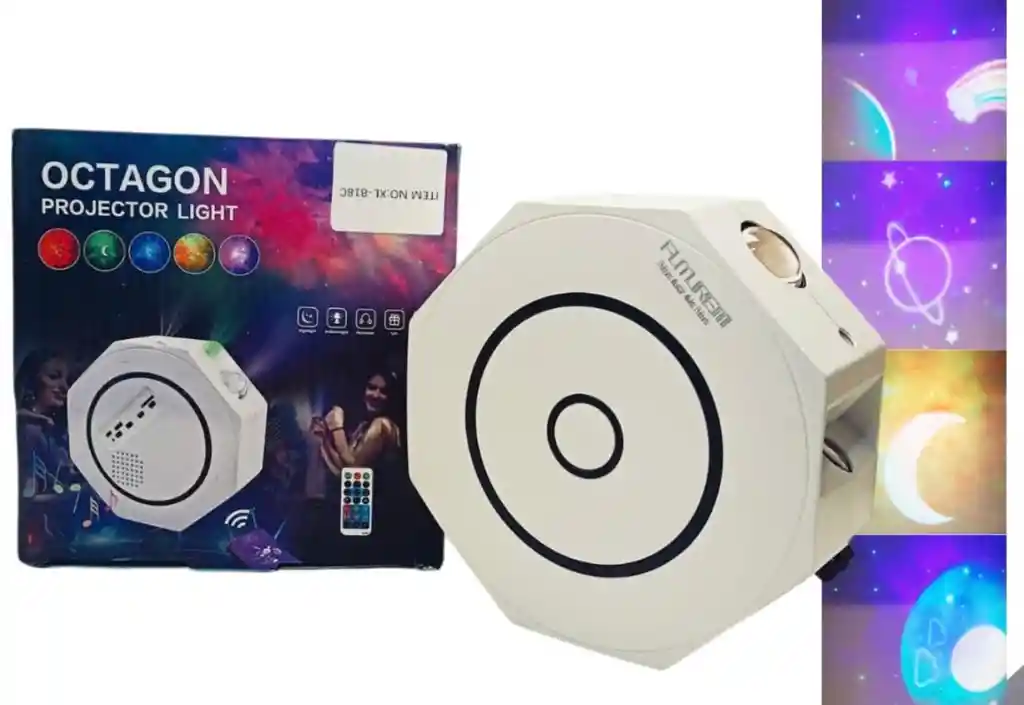 Proyector Galaxia Led Octagonal Bluetooth Seisa Xl-818c