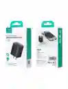 Cargador Dual De Pared Cc230 Usams Carga Rápida 30w Negro