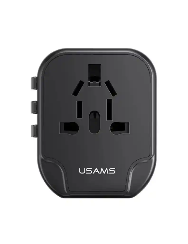 Cargador Universal 4 En 1 Cc173 Usams Usb-a Dual 12w Color Negro