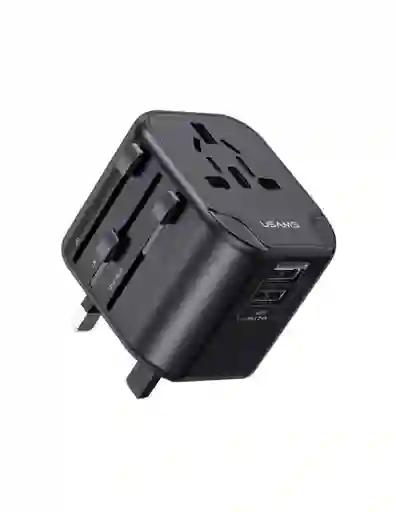 Cargador Universal 4 En 1 Cc173 Usams Usb-a Dual 12w Color Negro