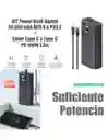 Bateria Portatil 30,000 Mah 65w Usams Con Cable Tipo C Pd 100w 1.2m Negro