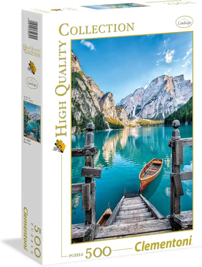 Rompecabezas 500 Piezas Lago Di Braies Clementoni