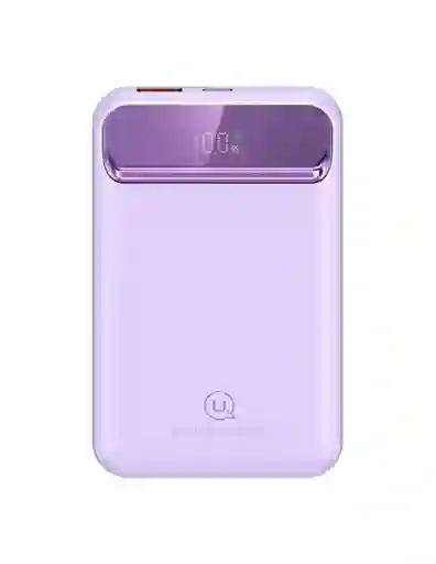 Batería Portátil Inalámbrica Magsafe Usams Digital 20w 10,000mah Morado
