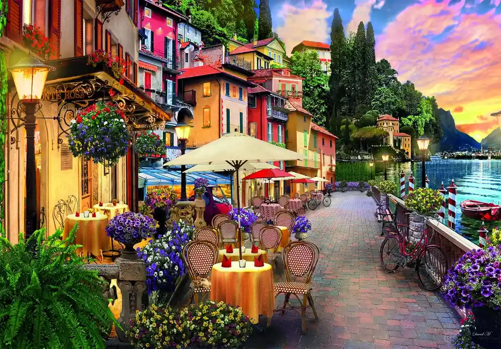 Rompecabezas 500 Piezas Lago De Como Clementoni Adultos