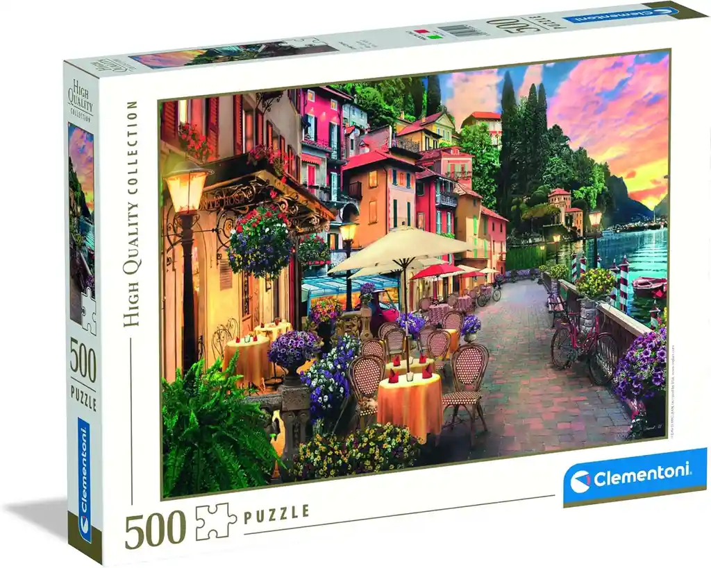 Rompecabezas 500 Piezas Lago De Como Clementoni Adultos