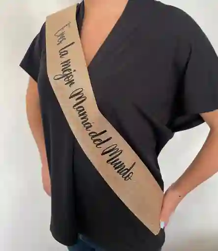 Banda Eres La Mejor Mama Del Mundo Oro Rosa Dia De La Madre