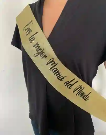 Banda Eres La Mejor Mama Del Mundo Dorada Dia De La Madre