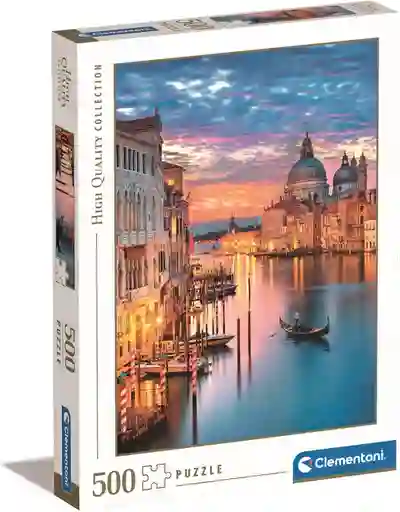 Rompecabezas 500 Piezas Canales De Venecia Italia Clementoni