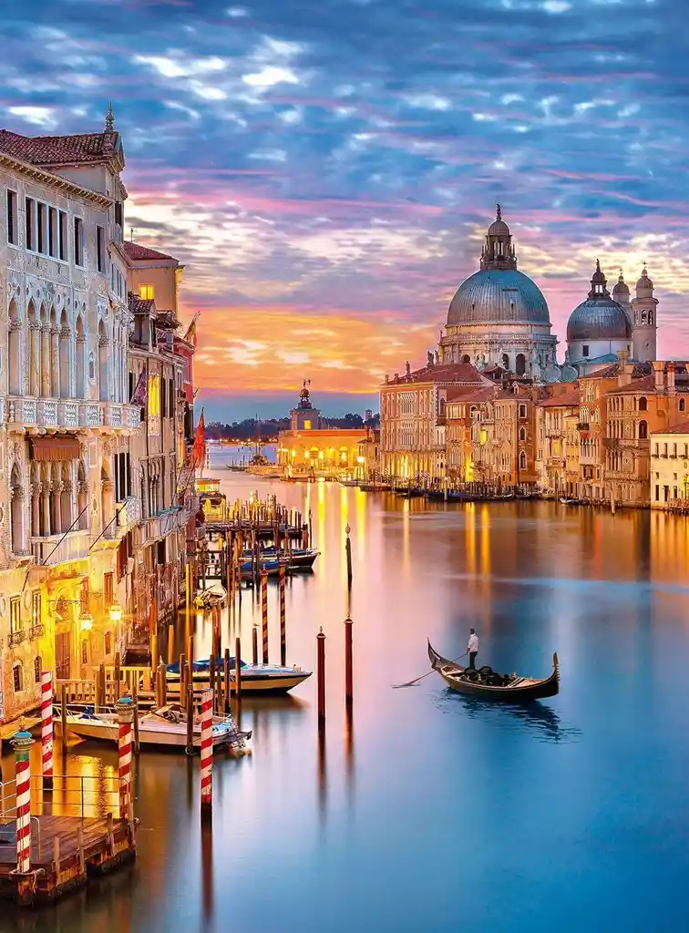 Rompecabezas 500 Piezas Canales De Venecia Italia Clementoni