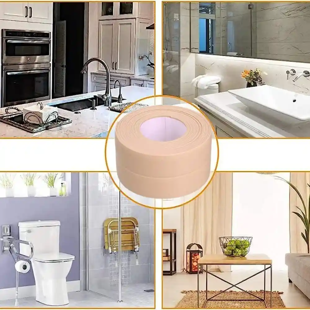 Cinta De Cocina Baño Impermeable Selladora De Humedad Pared