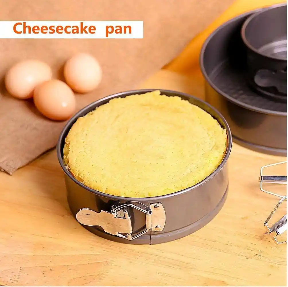 Moldes Para Tortas Redondo Desmontable Set X3 Anti Adherente