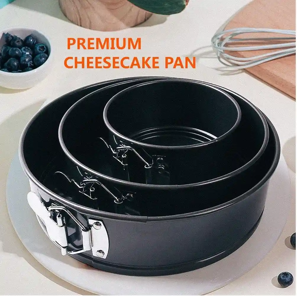 Moldes Para Tortas Redondo Desmontable Set X3 Anti Adherente