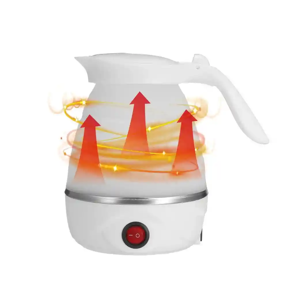 Hervidor De Agua Plegable Tetera Portátil Calentador 600ml