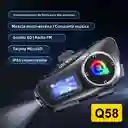 Intercomunicador Para Casco Motociclista Q58 Max Digital Inn Bike Ip65