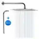 Grifería Baño Ducha Cuadrada Acero Inoxidable Regadera